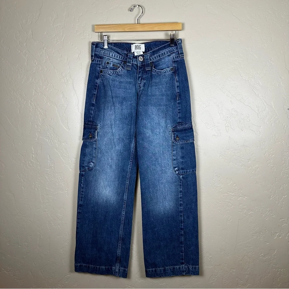 BDG Urban Outfitters Women’s Kayla Mid Rise Baggy Cargo Jeans Size 24 - Picture 4 of 9
